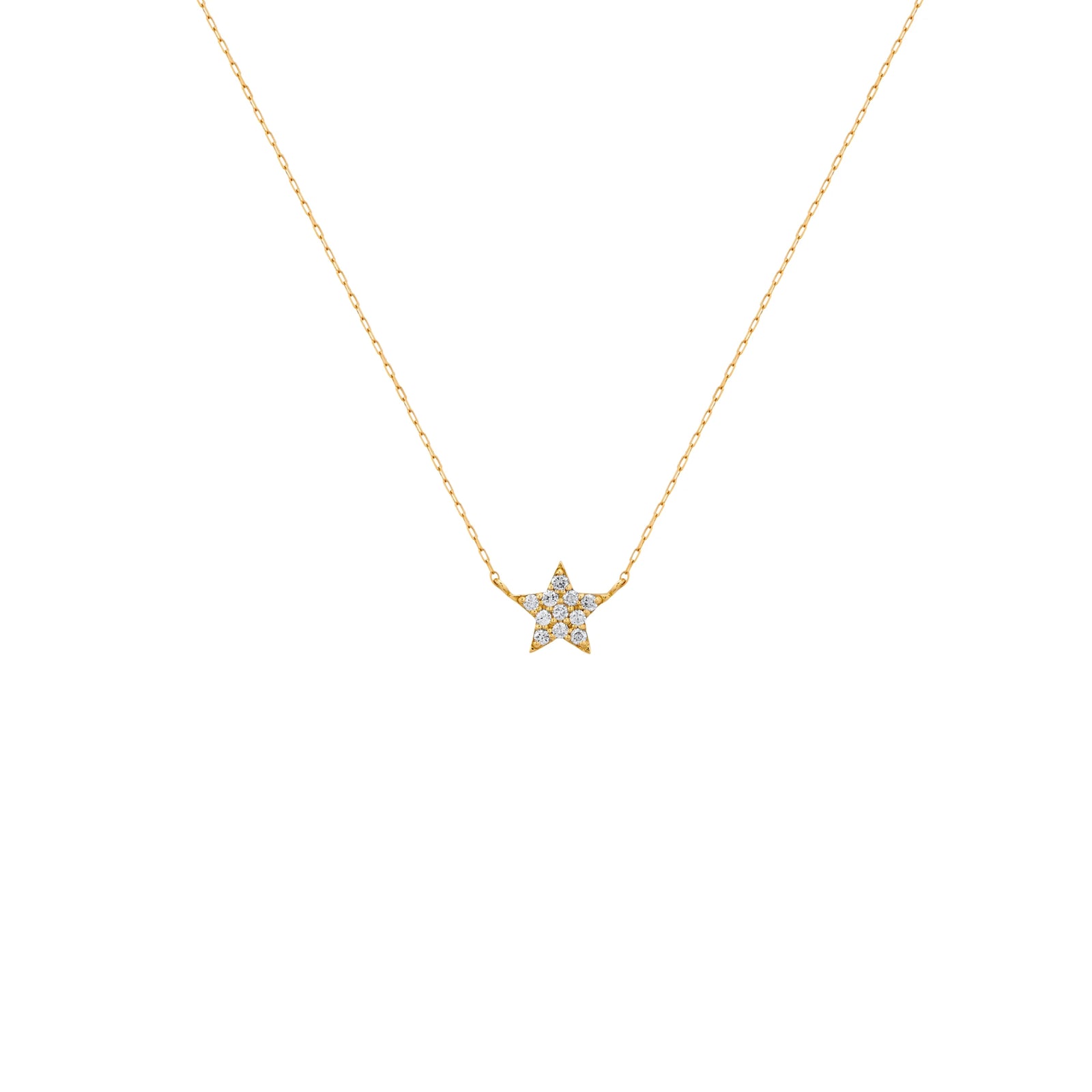 COLLAR ESTRELLA DIAMANTES EN ORO 18K - Image 1