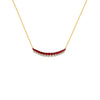 COLLAR DIAMANTES Y RUBÍES EN ORO 18K