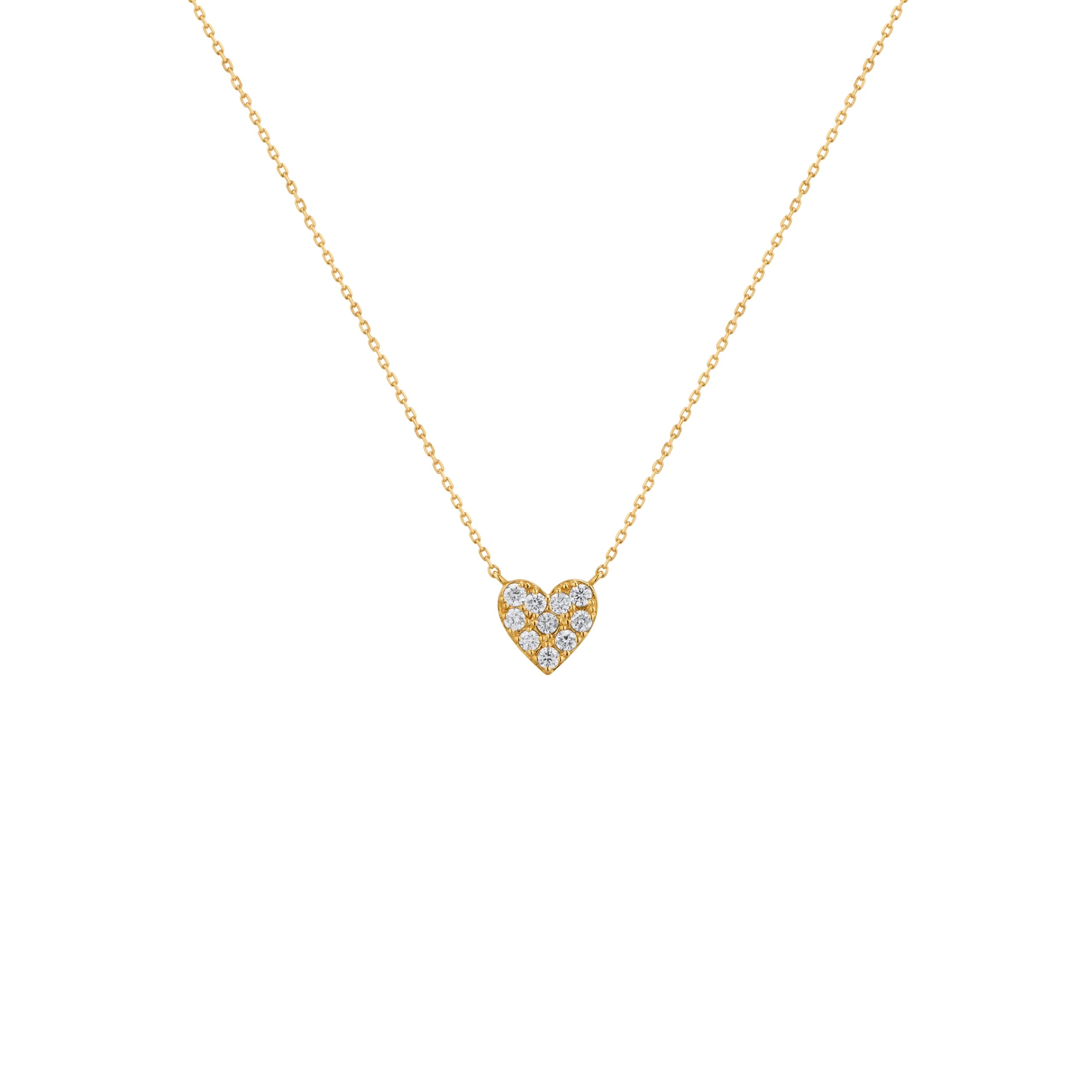 COLLAR CORAZÓN CON DIAMANTES 0.20CT EN ORO 18K - Gallery 1