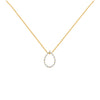 COLLAR DIAMANTES GOTA 0.17CT EN ORO 18K