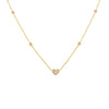 COLLAR CORAZÓN CON DIAMANTES 0.21CT EN ORO 18K