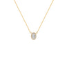 COLLAR DIAMANTES ÓVALO EN ORO 18K