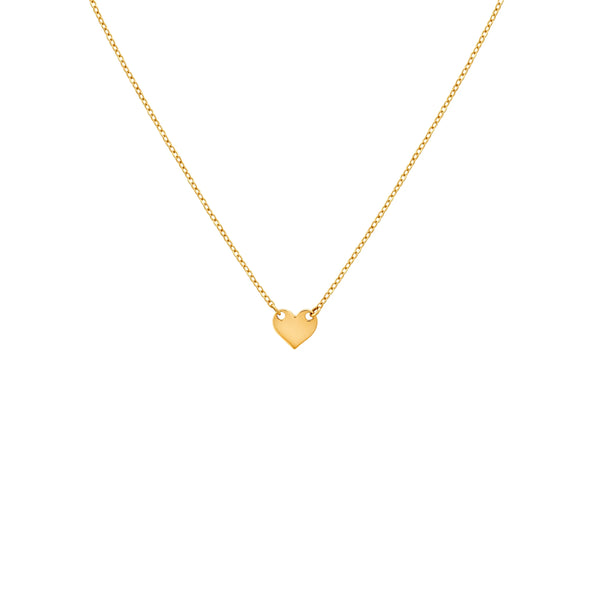 COLLAR CORAZÓN MINI EN ORO 18K