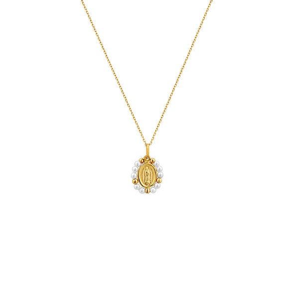 COLLAR VIRGEN DE GUADALUPE EN ORO 14K