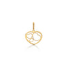 DIJE CORAZONES CALADOS EN ORO 18K