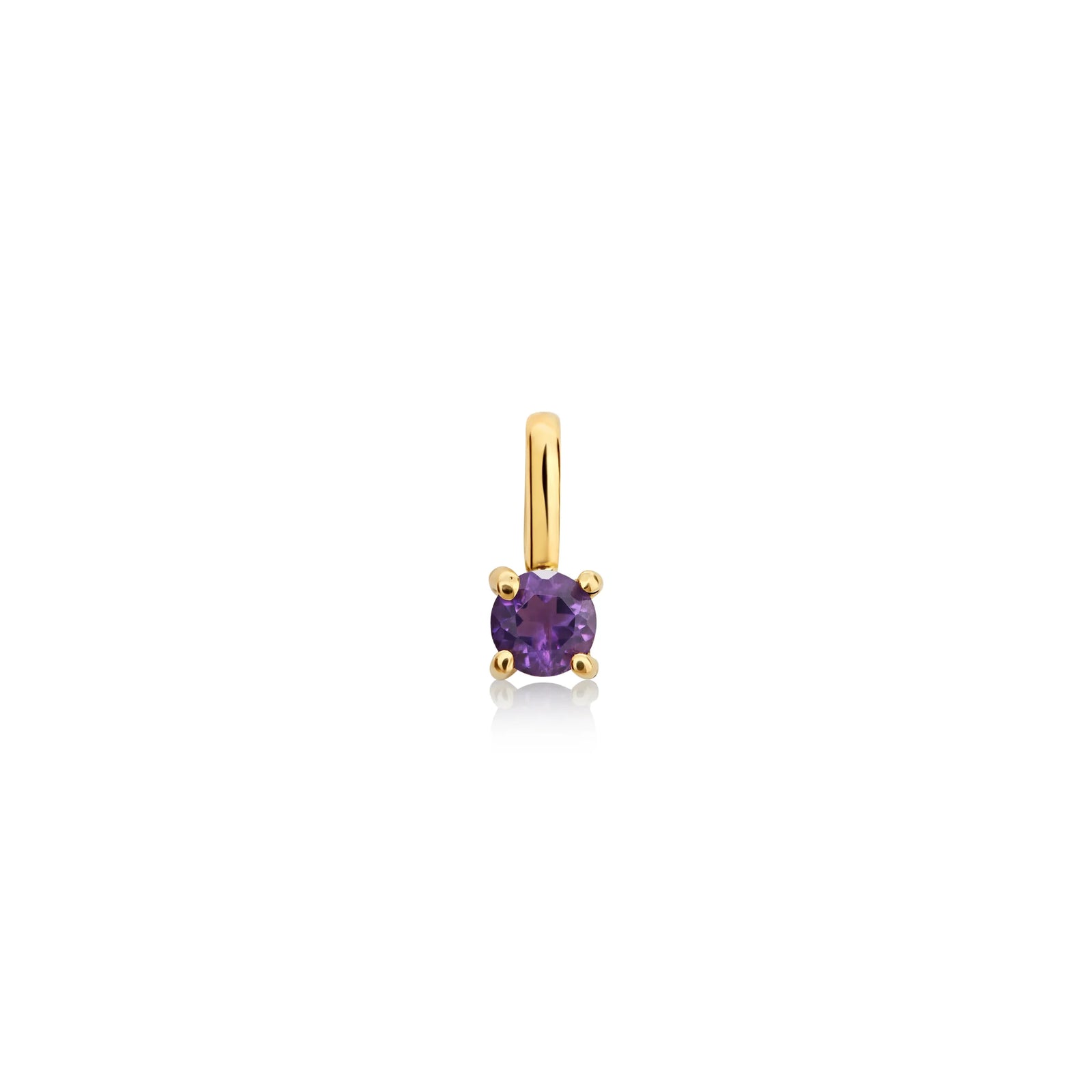 DIJE PIEDRA AMATISTA EN ORO 18K - Image 1