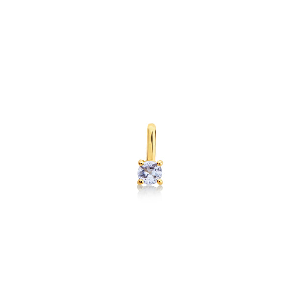 DIJE PIEDRA TANZANITA EN ORO 18K