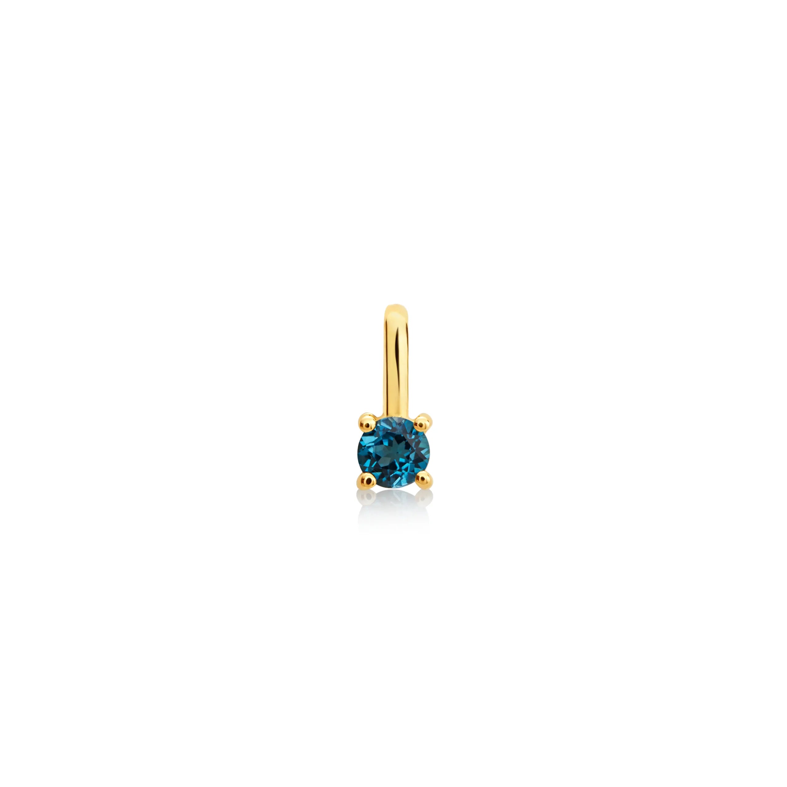 DIJE PIEDRA TOPACIO LONDON EN ORO 18K - Gallery 1