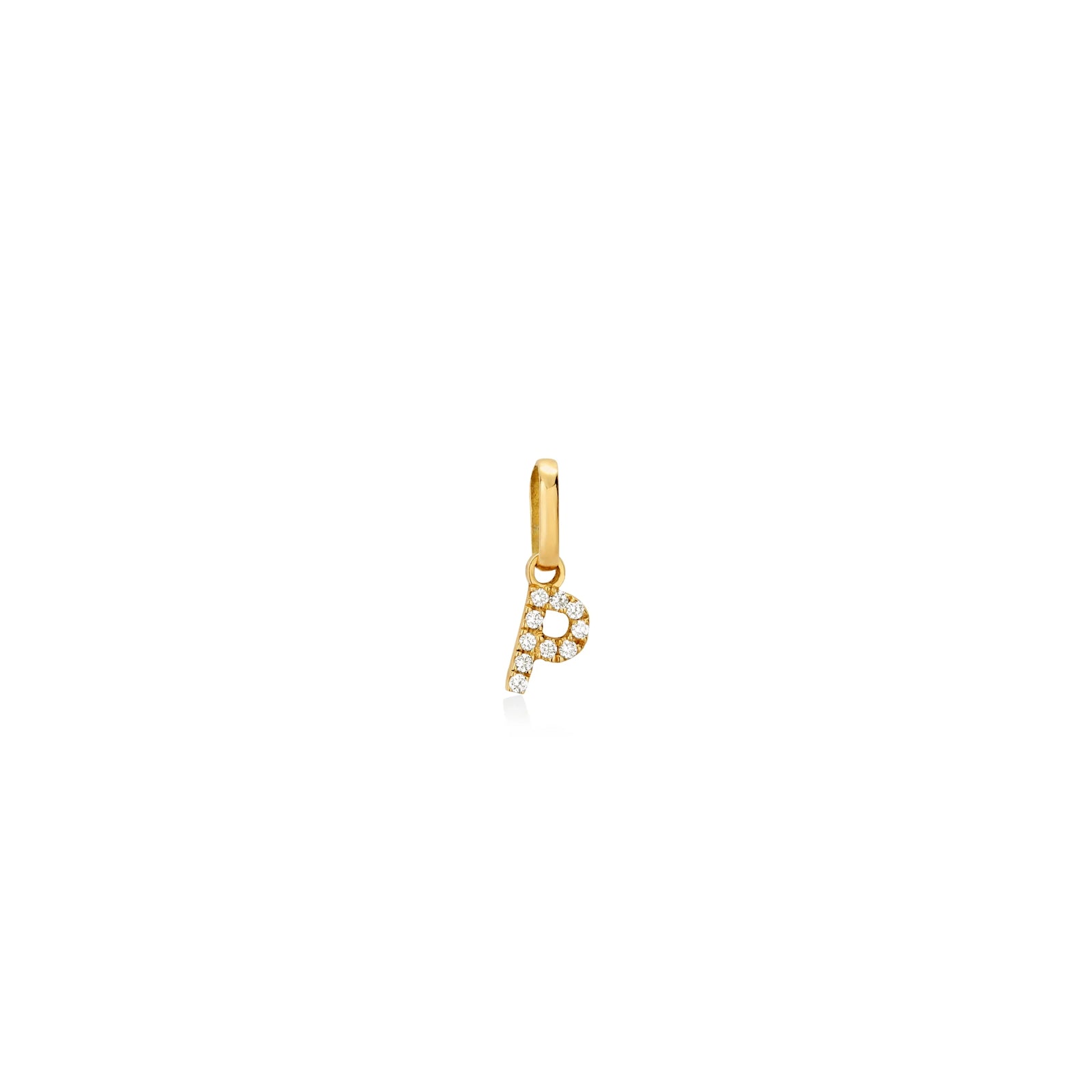 DIJE INICIAL CON DIAMANTES EN ORO 18K - Image 3