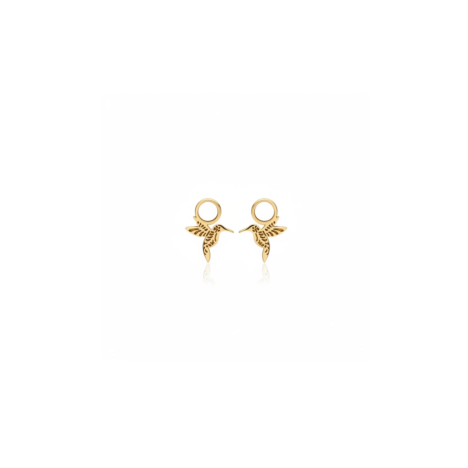 DIJES PARA ARGOLLA COLIBRÍ MINI EN ORO 18K - Image 1