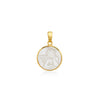 DIJE ANGEL DE LA GUARDA NACAR EN ORO 18K