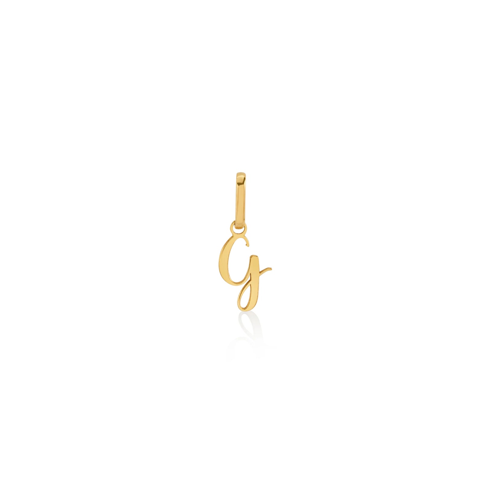 DIJE INICIAL CURSIVA EN ORO 18K - Image 8