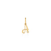 DIJE INICIAL CURSIVA CON DIAMANTE EN ORO 18K