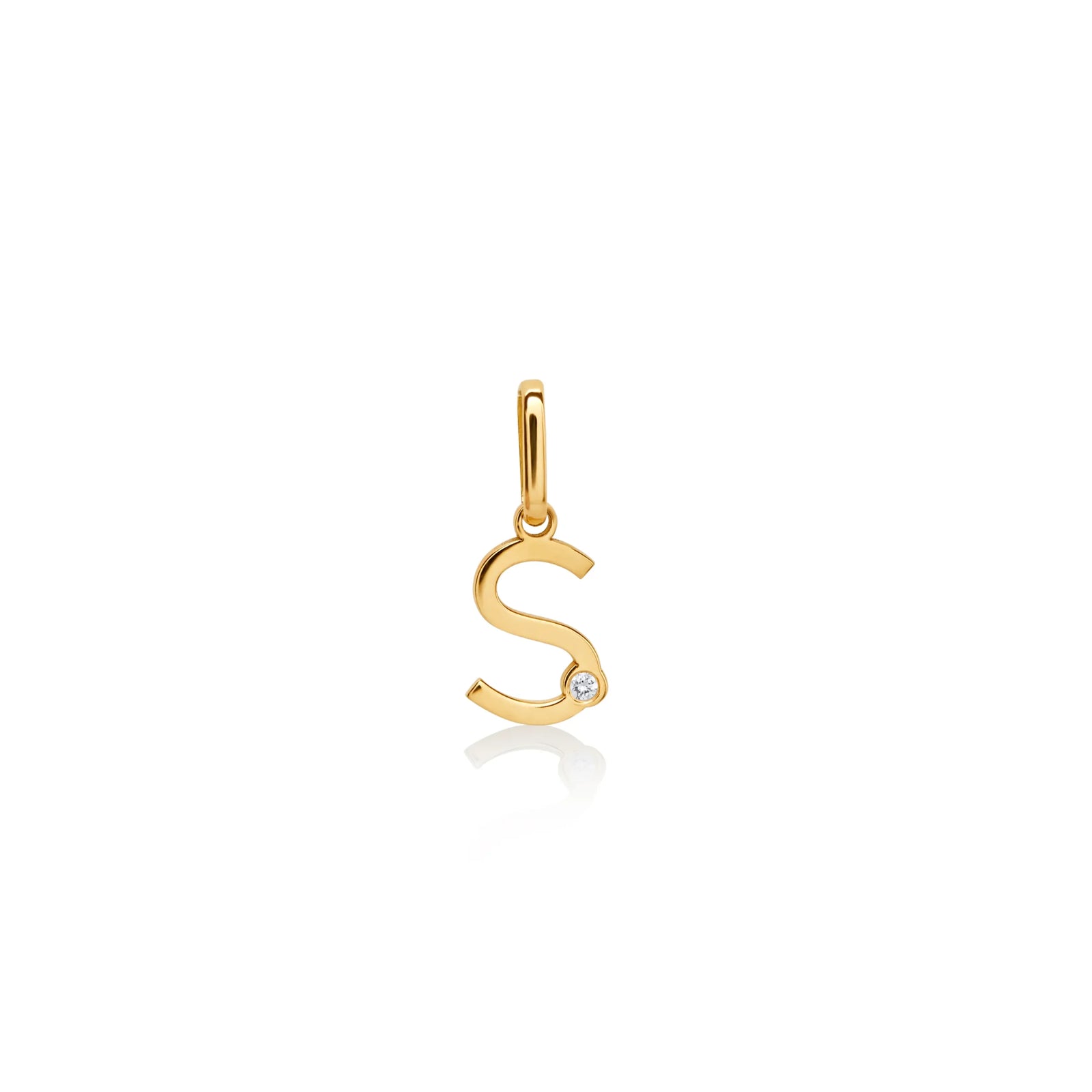 DIJE INICIAL WONDER CON DIAMANTE EN ORO 18K - Image 14