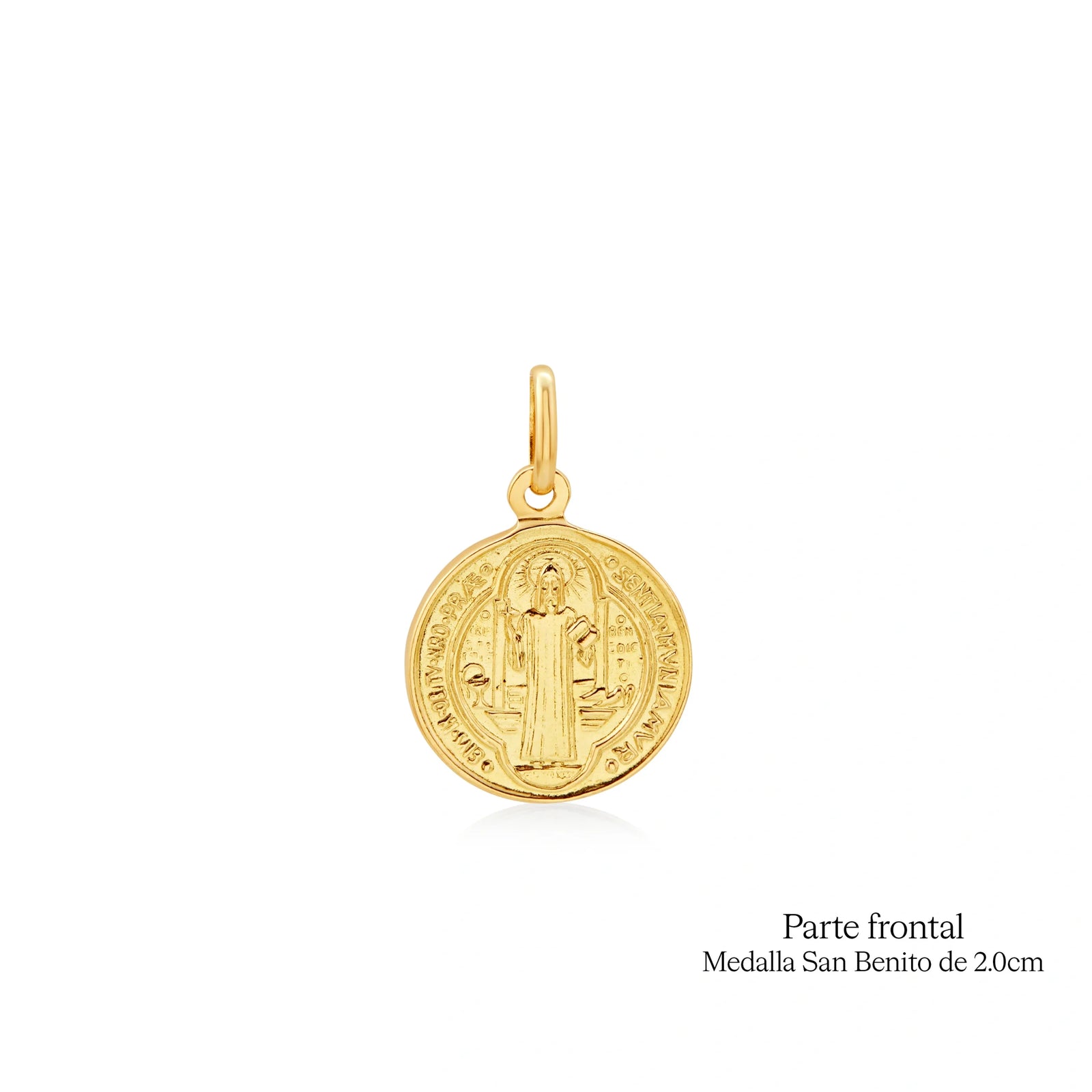 DIJE MEDALLA DE SAN BENITO EN ORO 18K - Image 2