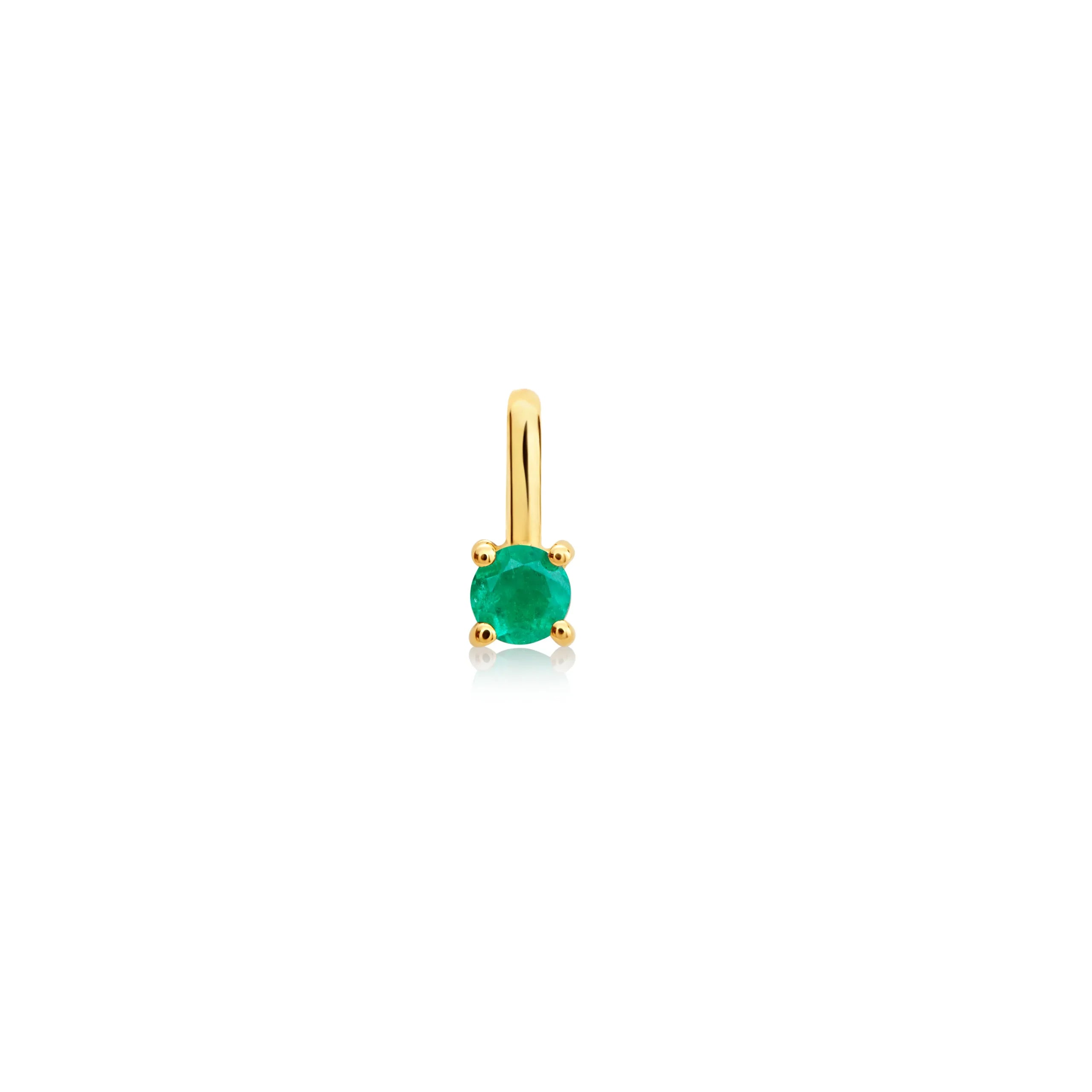 DIJE PIEDRA ESMERALDA EN ORO 18K - Gallery 1