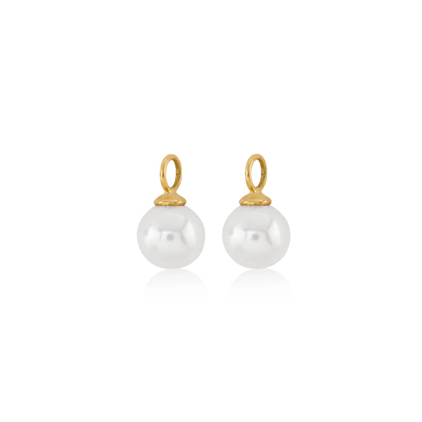 DIJES PARA ARGOLLA PERLA GRANDE EN ORO 18K