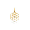 DIJE SEMILLA DE LA VIDA CON PIEDRA PRECIOSA EN ORO 18K