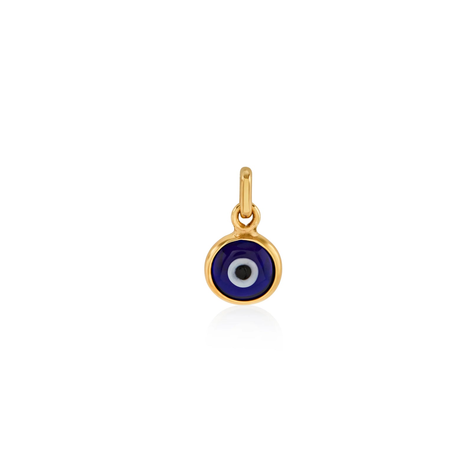 DIJE OJO TURCO MEDIANO AZUL EN ORO 18K - Image 1