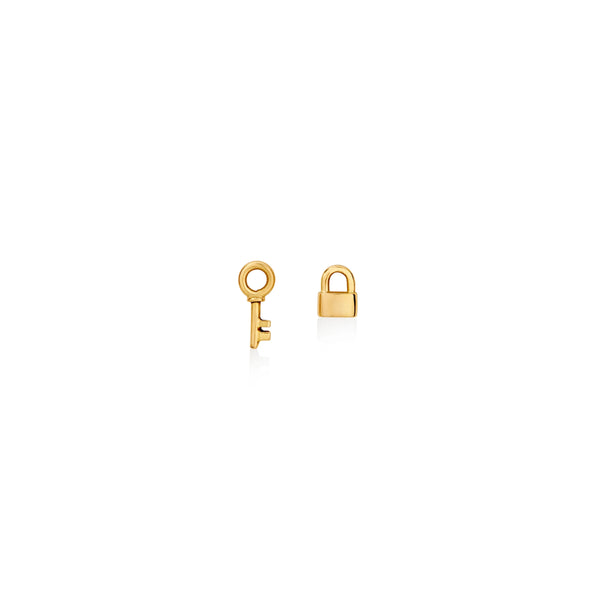 DIJES PARA ARGOLLA LLAVE Y CANDADO EN ORO 18K