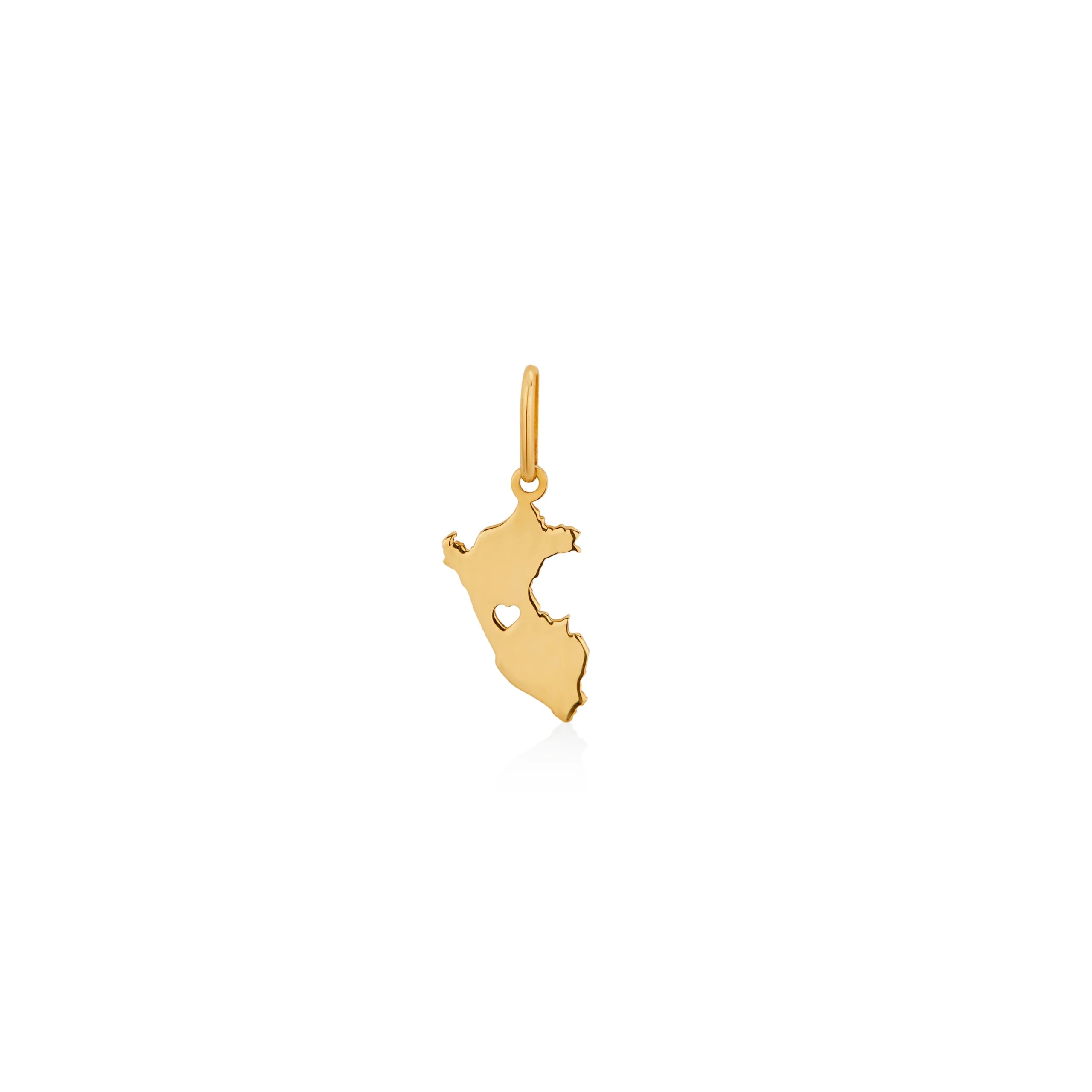 DIJE MAPA DEL PERÚ EN ORO 18K - Gallery 1