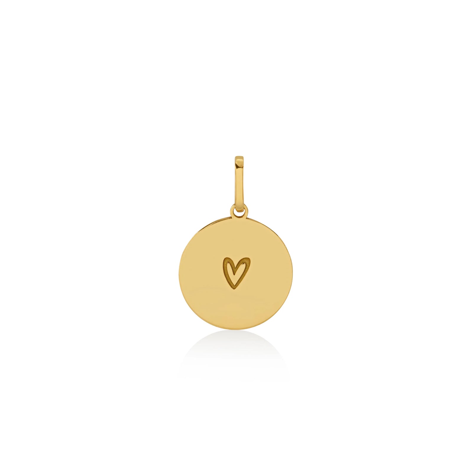DIJE CORAZON VITA EN PLACA EN ORO 18K - Image 1