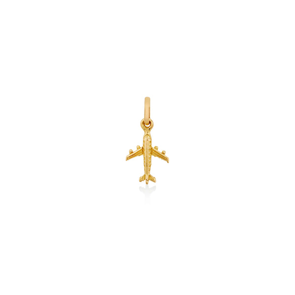 DIJE AVIÓN EN ORO 18K