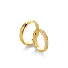AROS DE MATRIMONIO ALMENDRADOS CON DIAMANTES 0.15CT EN ORO 18K