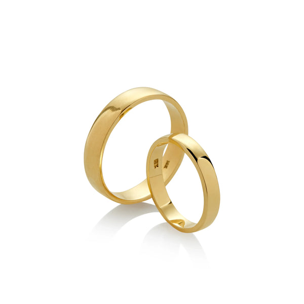 AROS DE MATRIMONIO CINTA EN ORO 18K