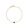PULSERA PIEDRA OVAL GRANATE EN ORO 18K