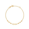 PULSERA BOLITAS CON INFINITO EN ORO 18K