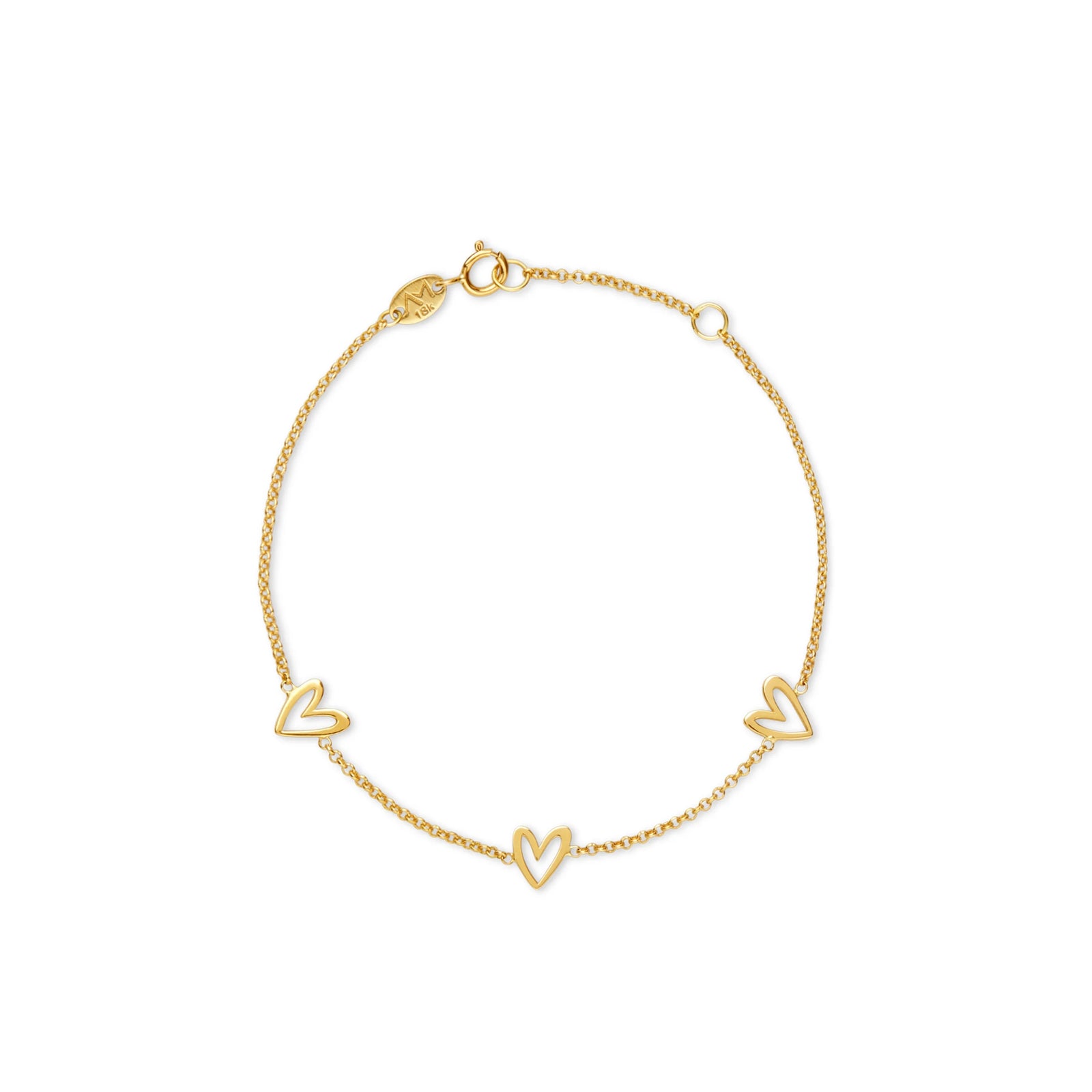 PULSERA CORAZONES VITA EN ORO 18K - Image 1