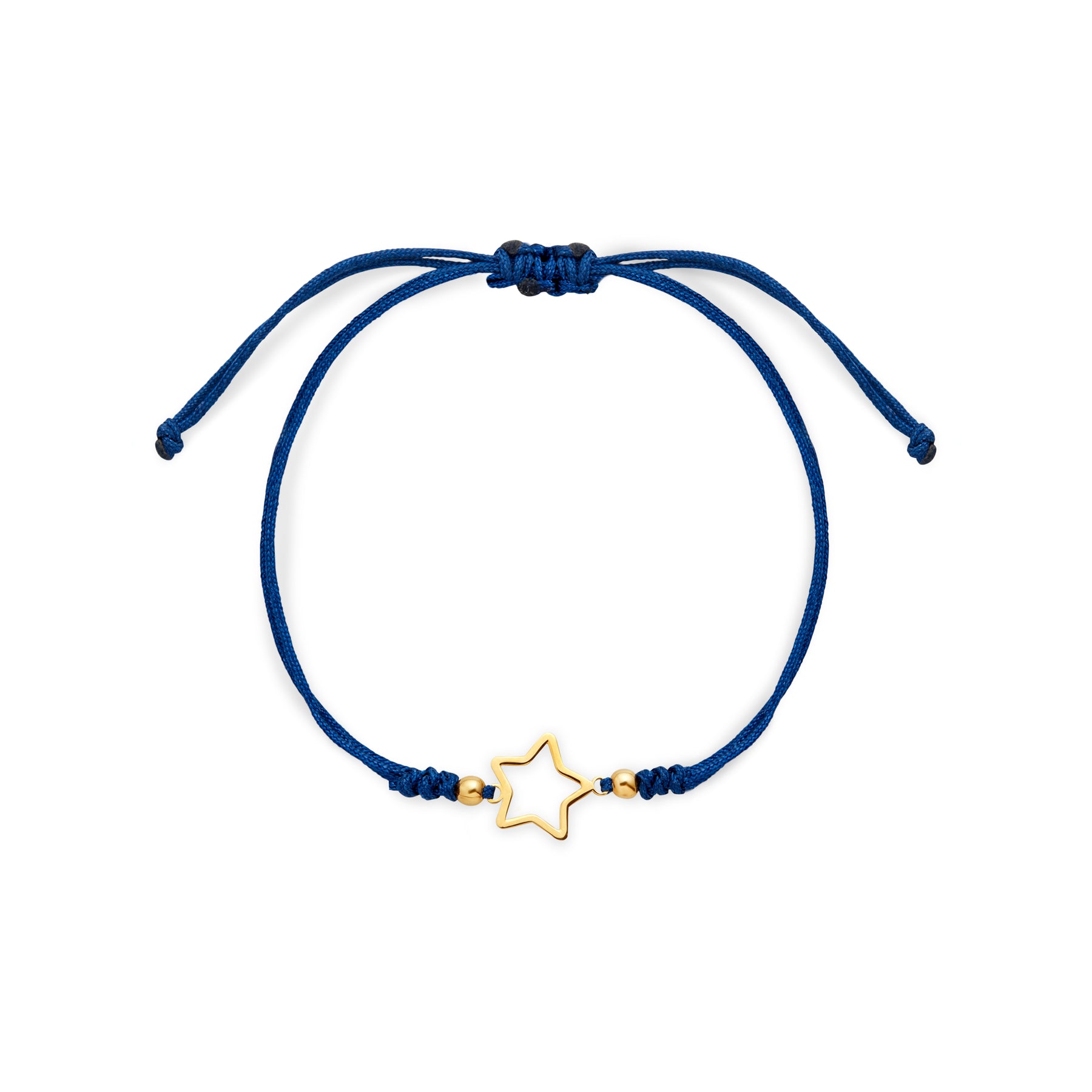 PULSERA HILO ESTRELLA CALADA EN ORO 18K - Gallery 3