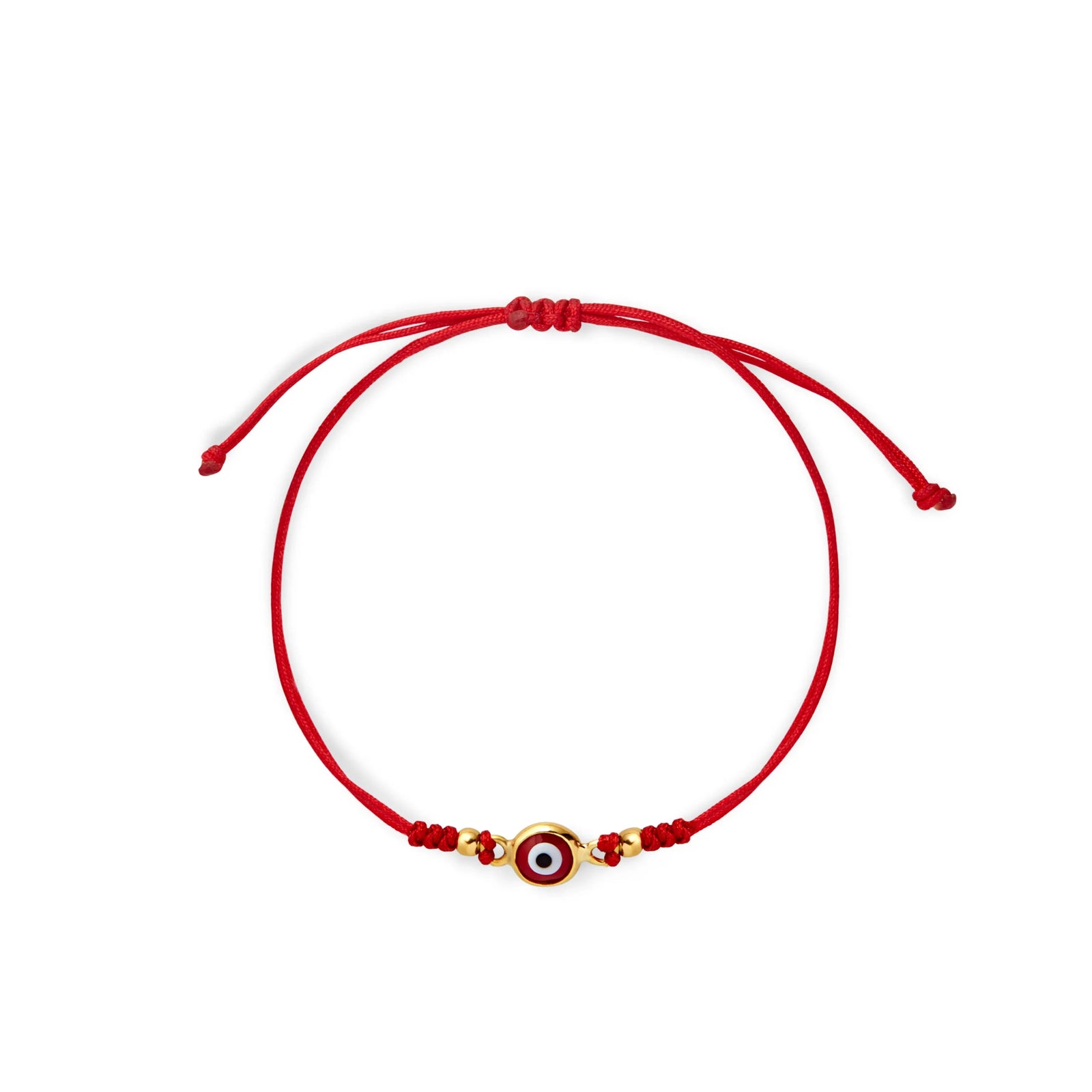 PULSERA HILO OJO TURCO ROJO EN ORO 18K - Image 1