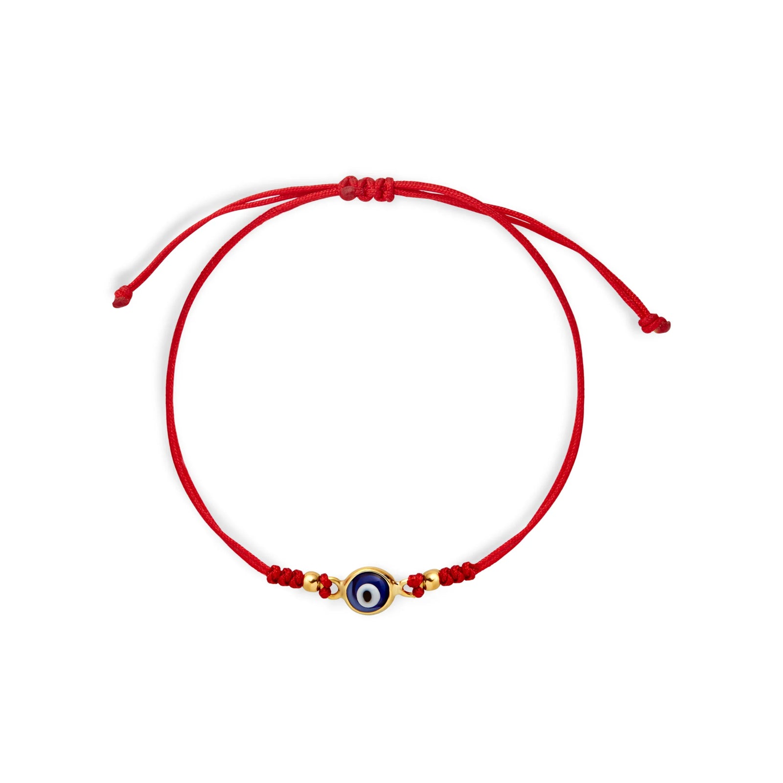 PULSERA HILO OJO TURCO AZUL EN ORO 18K - Image 1