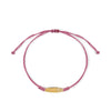 PULSERA HILO PLACA MARIPOSA EN ORO 18K
