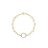 PULSERA KARMA CON DOBLE CADENA EN ORO 18K