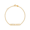 PULSERA NÚMEROS ROMANOS PERSONALIZABLE EN ORO 18K