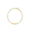 PULSERA PLACA CORAZÓN EN ORO 18K