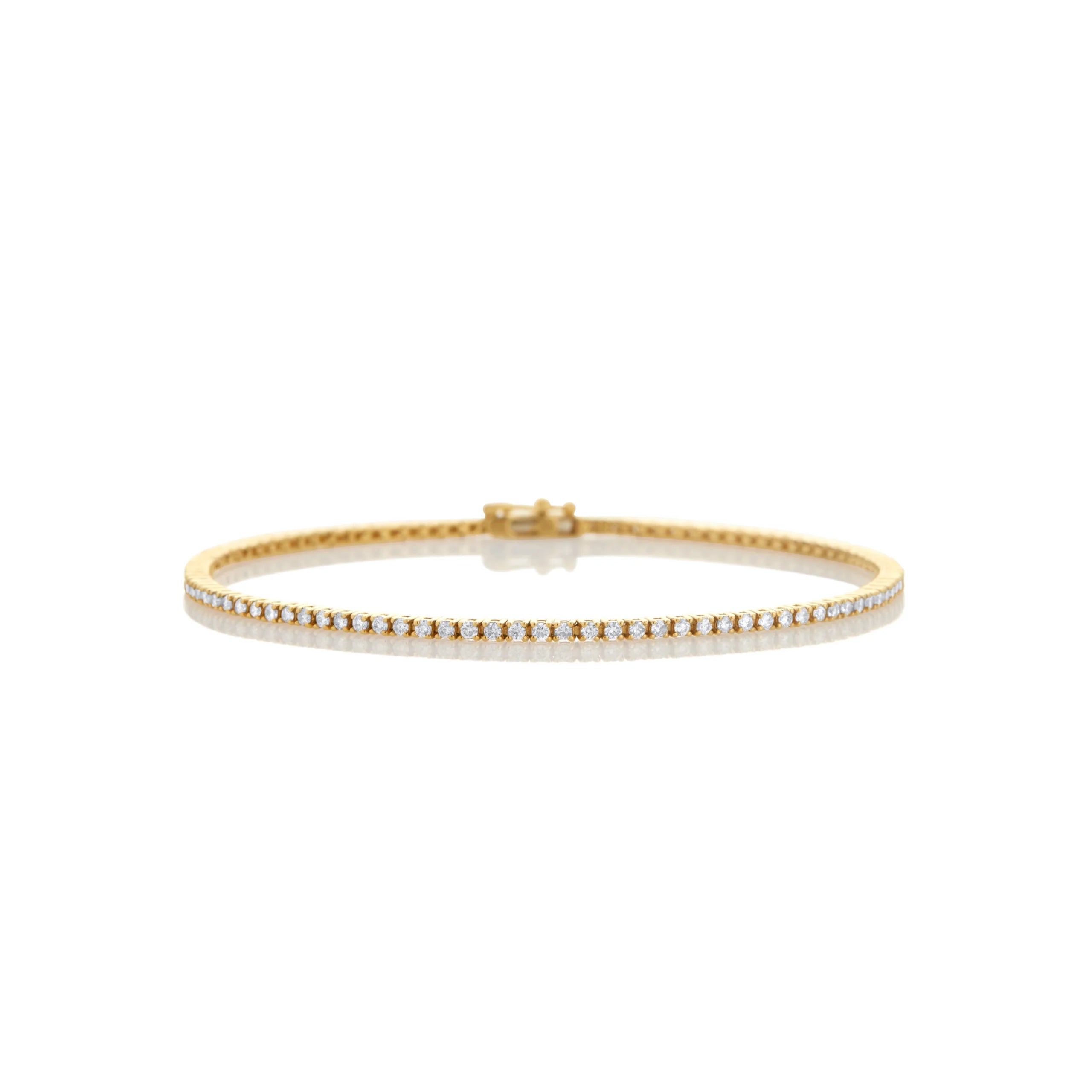 PULSERA TENNIS DIAMANTES 1.10CT EN ORO 18K - Gallery 1