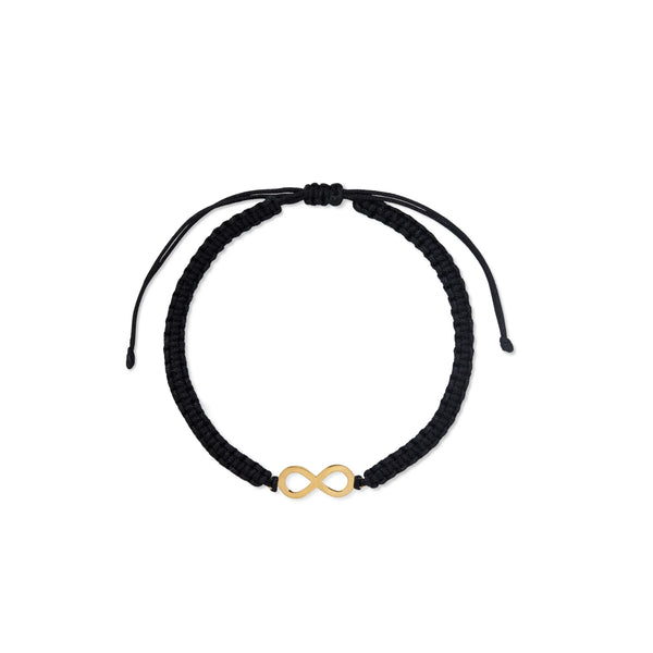 PULSERA HILO INFINITO PLANO EN ORO 18K