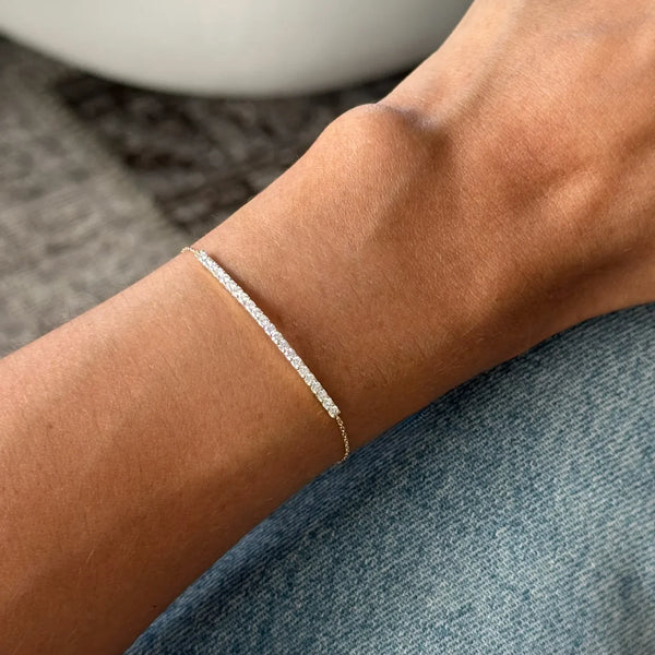 PULSERA DIAMANTES SMILE EN ORO 18K - Secondary