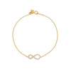 PULSERA DIAMANTES INFINITO EN ORO 18K