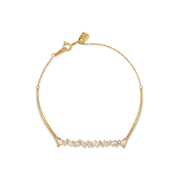 PULSERA DIAMANTES ZIGZAG EN ORO 18K