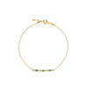 PULSERA DIAMANTES Y ESMERALDAS EN ORO 18K