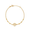 PULSERA BOLITAS CON ÁRBOL DE LA VIDA EN ORO 18K