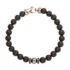 PULSERA PIEDRAS ONIX, HEMATITA Y ZIRCONES