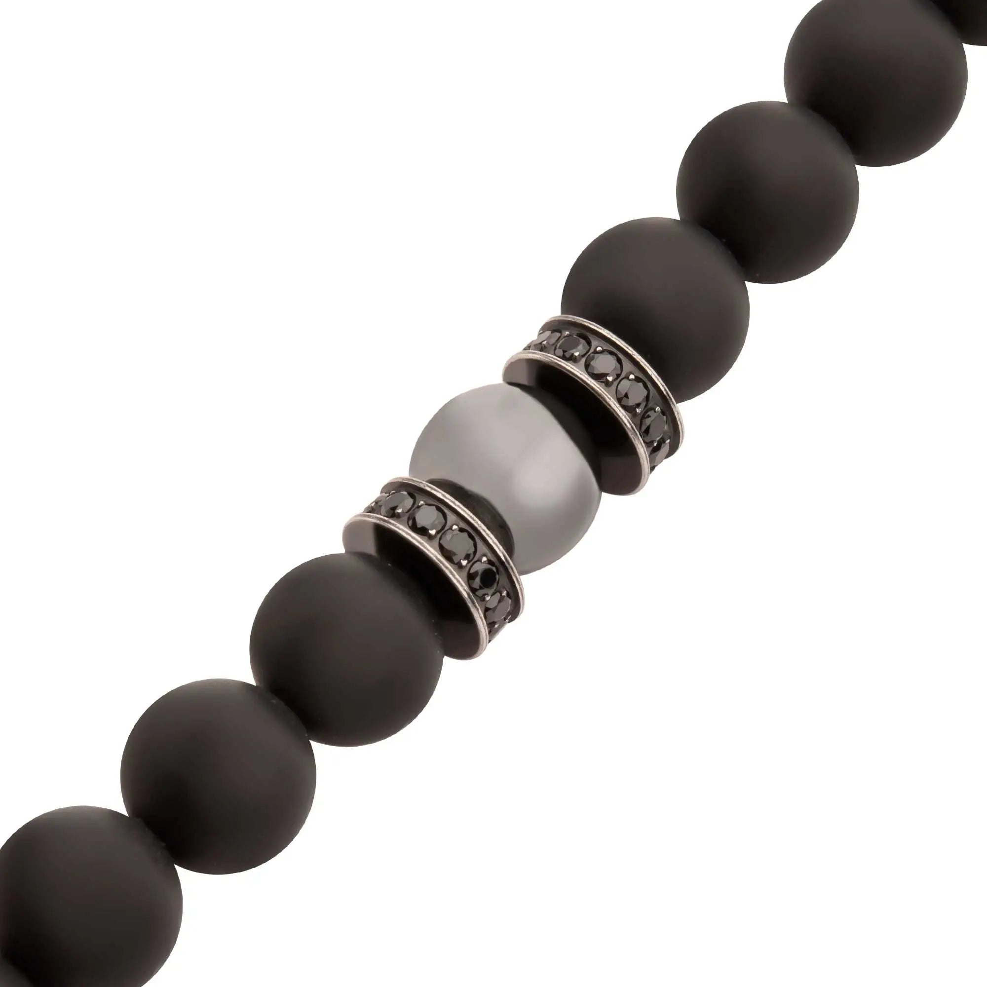 PULSERA PIEDRAS ONIX, HEMATITA Y ZIRCONES - Gallery 2