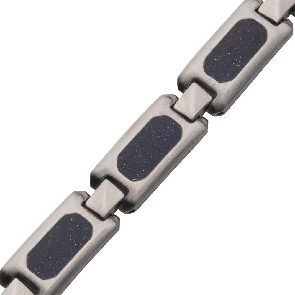 PULSERA DE ACERO INOXIDABLE CON BLUE SANDSTONE - Image 3