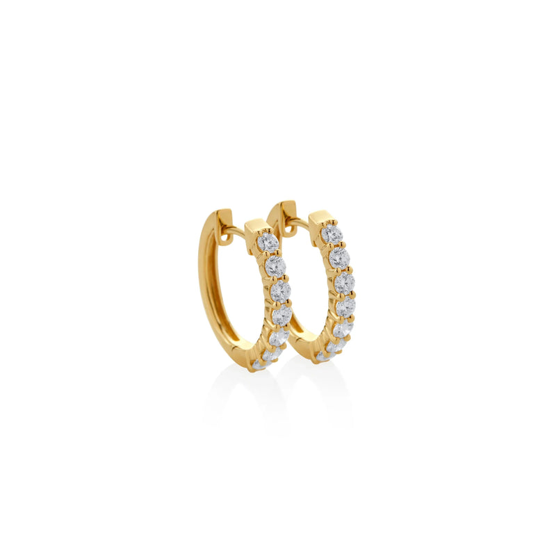 Aretes de argolla de oro
